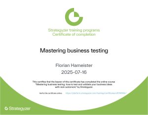 certificate mastering business testing